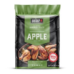 Weber Hardwood Pellets All Natural Apple 20 lb