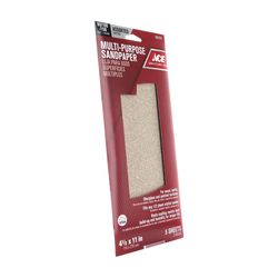 Ace 11 in. L X 4.5 in. W Assorted Grit Aluminum Oxide Sanding Sheet 5 pk