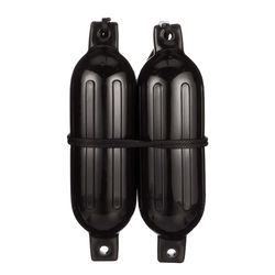 Seachoice Twin Eye Black Vinyl Boat Fender