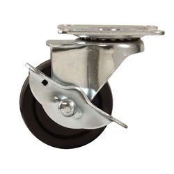 Titan 2 in. D Swivel Rubber Caster 90 lb 1 pk