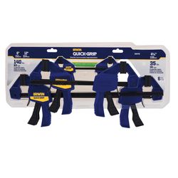 Irwin Quick-Grip Bar Clamp Set 100 lb 6 pc