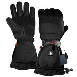 ActionHeat Men's Heated Snow Gloves Black XXL 1 pk
