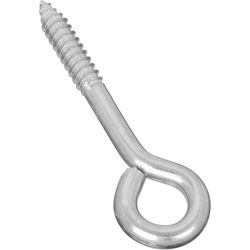 National Hardware 4 in. L Zinc-Plated Silver Steel Lag Screw Eye 1 pk