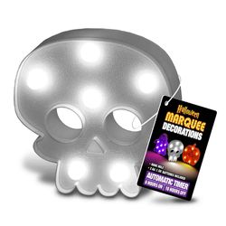 Shawshank LEDz LED Skull and Bat Marquee Light 1 pk (RANDOM COLOR)