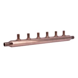 SharkBite 1/2 in. Crimp ports X 3/4 in. D Crimp Copper 6 Port Manifold
