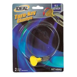 Ideal Tridon 2-1/2 in to 3-1/2 in. 48 Hose Clamp Stainless Steel Turn Key