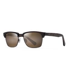 Maui Jim Kawika Sunglasses Unisex Tortoise with Antique Gold Frame HCL Bronze Lens Polarized