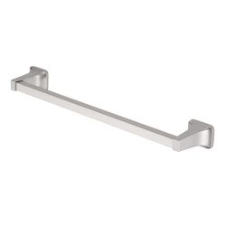 OakBrook Collection Brushed Nickel Towel Bar 18 in. L Die Cast Zinc