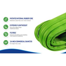Underhill FLEX 3/4 in. D X 100 ft. L Heavy Duty Commercial/Professional Grade Flat Garden Hose