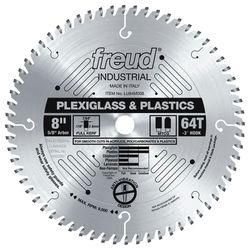 Freud 8 in. D X 5/8 in. Plastics TiCo Hi-Density Carbide Circular Saw Blade 64 teeth 1 pk
