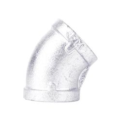 STZ Industries 1/2 in. FIP each X 1/2 in. D FIP Galvanized Malleable Iron 45 Degree Elbow