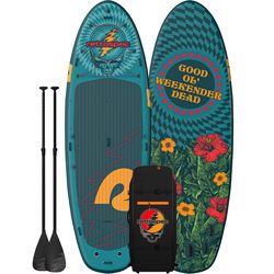 Retrospec PVC Inflatable Blue Paddleboard 8 in. H X 56 in. W X 15 ft. L