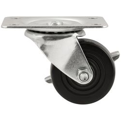 Softtouch 2.5 in. D Swivel Rubber Caster 175 lb 1 pk