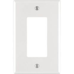 Leviton Decora White 1 gang Nylon Decorator Wall Plate 1 pk