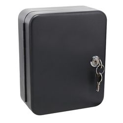 HILLMAN Brown Steel Key Cabinet 7.95 in. 6.36 in. 3.2 in.