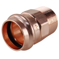 Pressfast 1 in. Press each X 1 in. D MNPT each Copper Adapter
