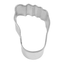 R&M International Corp 1 in. W X 2 in. L Mini Foot Cookie Cutter Silver 1 pc