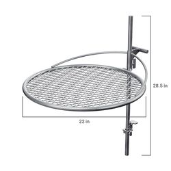 Breeo Outpost 24 Silver Camp Grill 28.5 in. H X 27 in. W X 22 in. L 1 pk