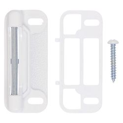 Ace 2-5/8 in. D X 2-5/8 in. L White Steel Screen/Storm Door Strike 1 pk
