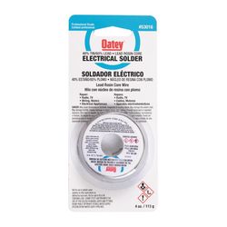 Oatey 4 oz Rosin Core Solder Wire 0.063 in. D Tin/Lead 40/60 1 pc