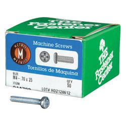 HILLMAN M4-0.7 Ga. X 25 mm L Phillips Pan Head Zinc-Plated Steel Metric Machine Screws 1 pk