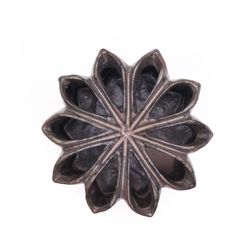 Chive Misty 4 in. H X 6 in. L Glazed Gun Metal Ceramic Flower Vase