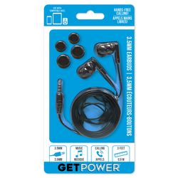 GetPower Earbud w/Microphone 1 pk