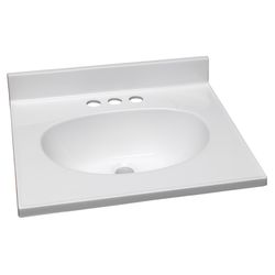 Design House Single White Vanity Top