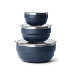 YETI Rambler 3 pc Stainless Steel Navy Standard Bowl Set 3 pc