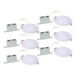 Halo Warm White 6 in. W LED Canless Recessed Downlight 75 W