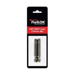 FastenMaster FlatLOK Torx Ttap No. 40 X 2 in. L Driver Bit Steel 2 pc