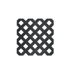Grid Axcents 4 ft. W X 8 ft. L Black Plastic Lattice Panel