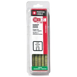 Porter Cable 1/4 in. W X 7/8 in. L 18 Ga. Narrow Crown Staples 1000 pk