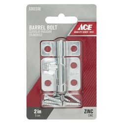 Ace 0.62 in. L Zinc Barrel Bolt 1 pk