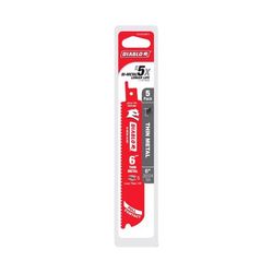 Diablo 6 in. Bi-Metal Thin Metal Reciprocating Saw Blade 20/24 TPI 5 pk