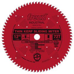 Freud 12 in. D X 1 in. Fine Finish TiCo Hi-Density Carbide Circular Saw Blade 72 teeth 1 pk