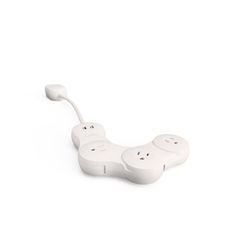 Quirky Pivot Power Desktop 4 ft. L 3 oulet, 2 USB outlets Surge Protector White