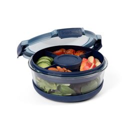 Progressive SnapLock 5.8 cups Blue/Clear Food Storage Container Set 1 pk