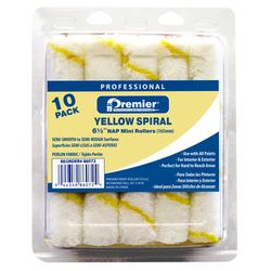 Premier Perlon Fabric 6.5 in. W Mini Paint Roller Cover 10 pk