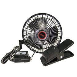 Custom Accessories 12 V Black Oscillating Fan For Cars and Trucks 1 pk