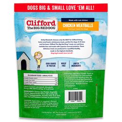Clifford the Big Red Dog Chicken Meatballs Grain Free Bites For Dogs 6 oz 1 pk