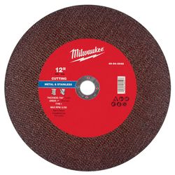 Milwaukee 12 in. D X 1 in. X 7/64 in. thick Metal Cut-Off Wheel 1 pc