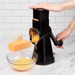 Progressive PL8 Black ABS Plastic/Stainless Steel Professional Rotary Grater