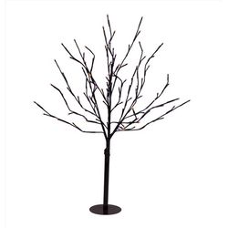 Celebrations Orange/Purple 32 in. Double Twinkle Light Burst Halloween Decor