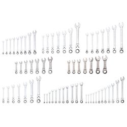 CRAFTSMAN Metric and SAE Ratcheting Box Wrench Set 67 pc