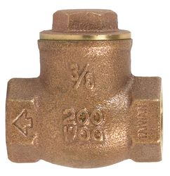 BK Products ProLine Series 3/8 in. D X 3/8 in. D IPS Brass Swing Check Valve