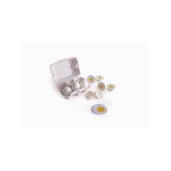 Hape Egg Carton White/Yellow 6 pc