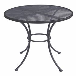 Living Accents Winston Black Round Steel Bistro Table