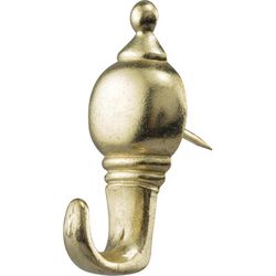 HILLMAN Gilt Gold Push Pin Picture Hook 10 lb 3 pc