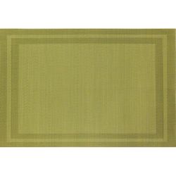 Pacific Merchants Green Vinyl Placemats 18 in. L X 12 in. W